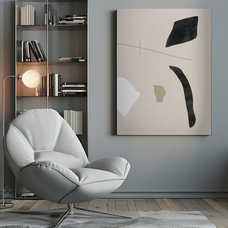 Graphic Shapes and Lines Poster Poster och Canvastavla