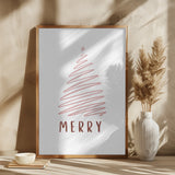 Christmas Tree Merry Poster och Canvastavla