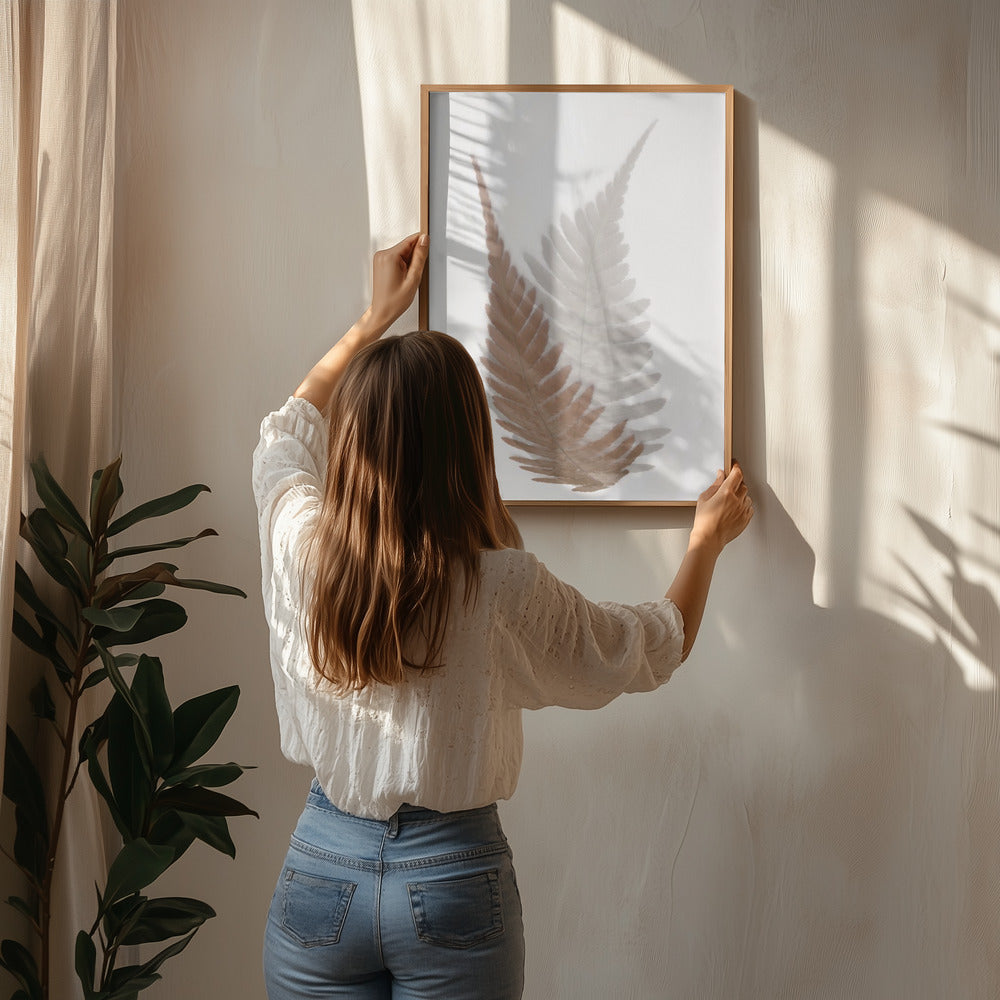 Autumn Fern Poster och Canvastavla