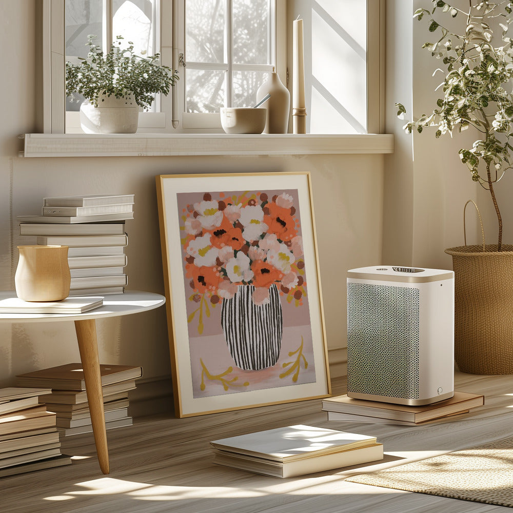 Pastelflowerimpressionno10 Poster och Canvastavla