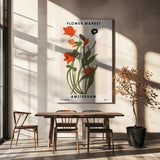 Flower Market Amsterdam Poster och Canvastavla