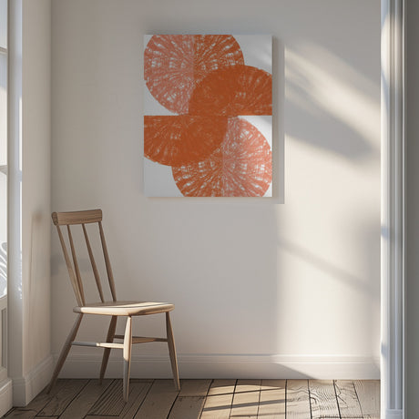Orange Circle Fans 1 Poster och Canvastavla