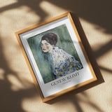 Porträt Einer Dame (1916–1917) Poster Poster och Canvastavla