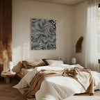 Black And White Net Pattern Poster och Canvastavla