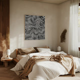 Black And White Net Pattern Poster och Canvastavla