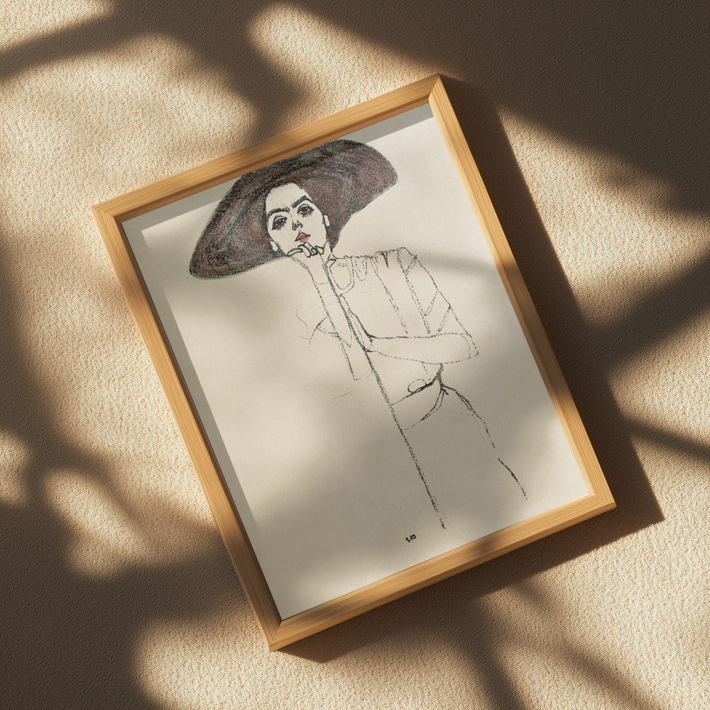 Portrait of a Woman 1910 Poster och Canvastavla