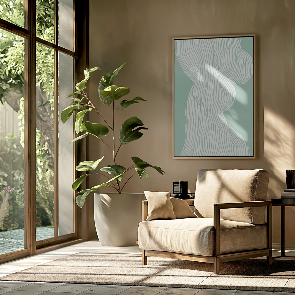 Fibers No 1 (mint) Poster och Canvastavla
