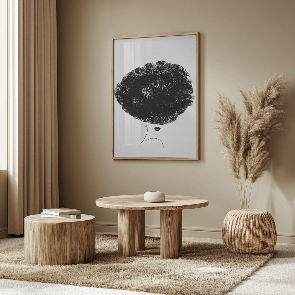 Ballerina Hair Poster och Canvastavla