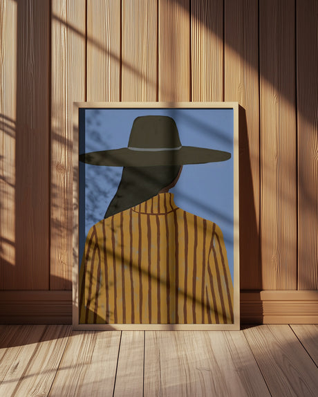 Modern Woman with Hat Poster och Canvastavla