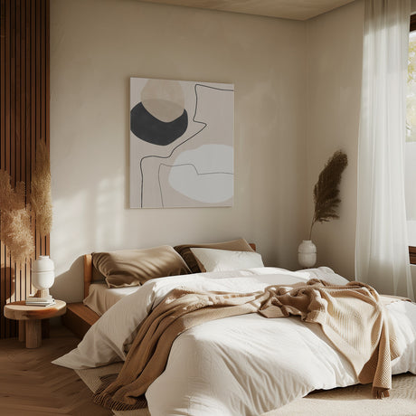 Organic Shapes & Lines Painting Poster och Canvastavla