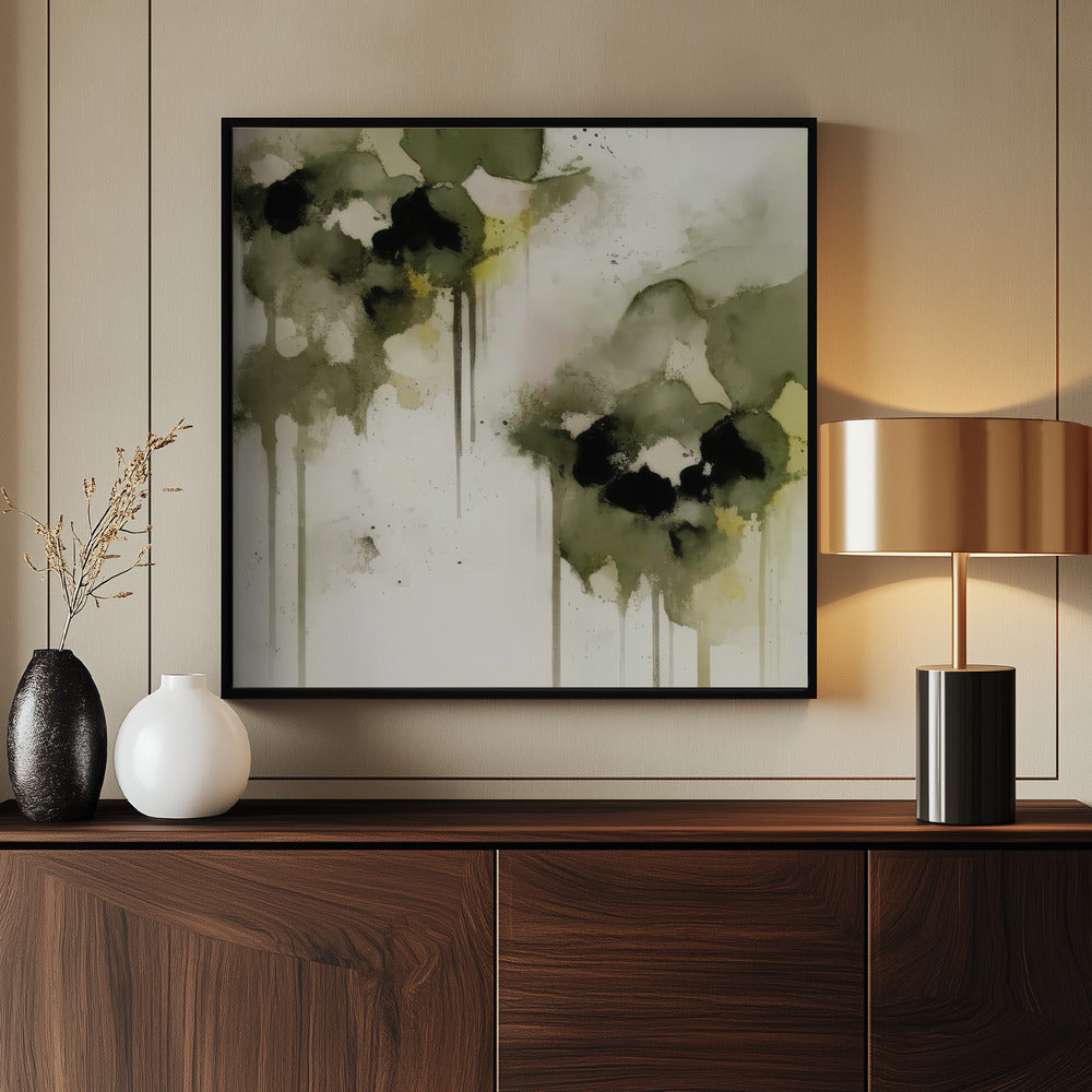 Greenpansies Poster och Canvastavla