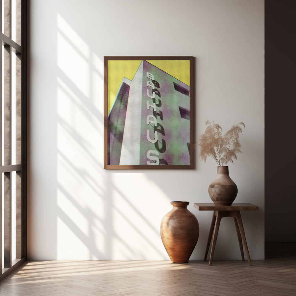 Bauhaus Dessau architecture in vintage magazine style Poster och Canvastavla