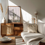 Pink Saguaro Poster och Canvastavla