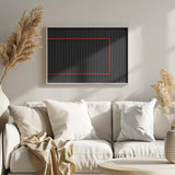 Red over Black Poster och Canvastavla