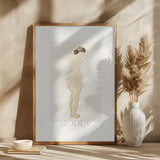 Nude, Standing With Hands On Head Poster och Canvastavla