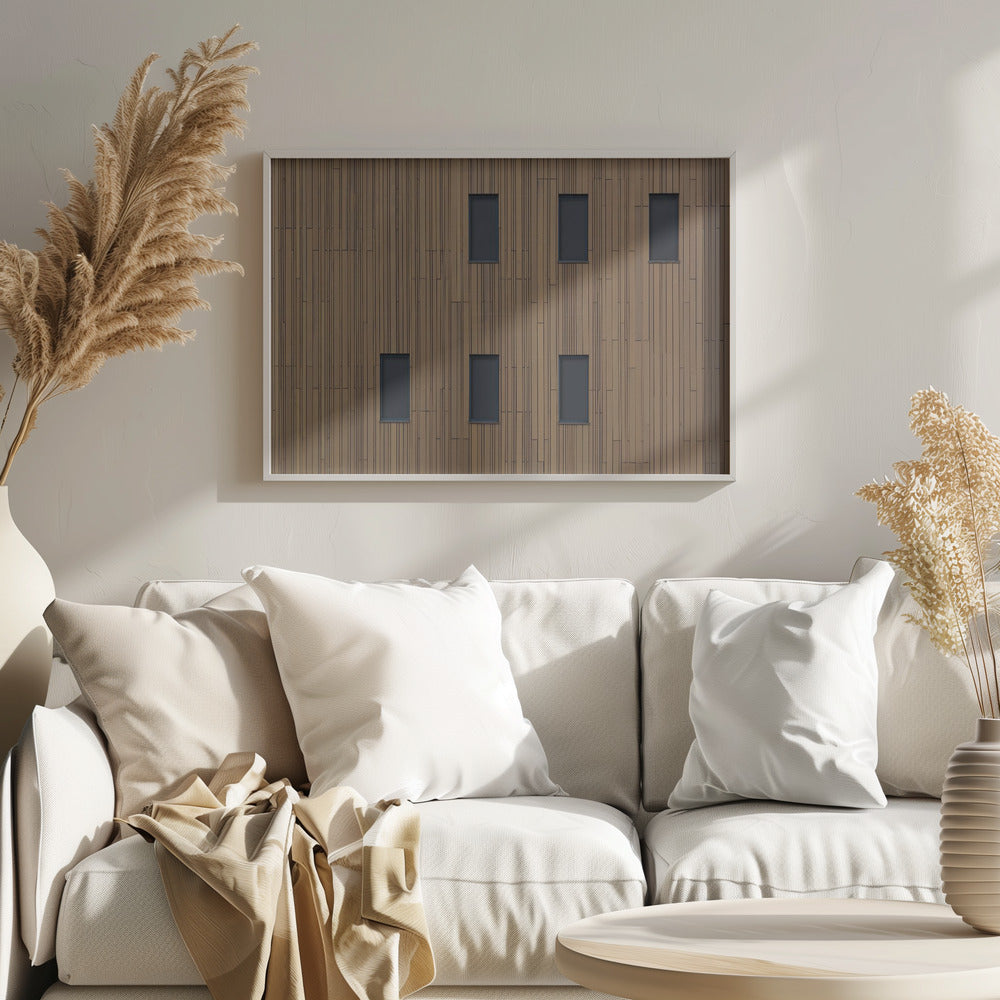 The brown wall Poster och Canvastavla