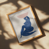 Vase and Woman Poster och Canvastavla