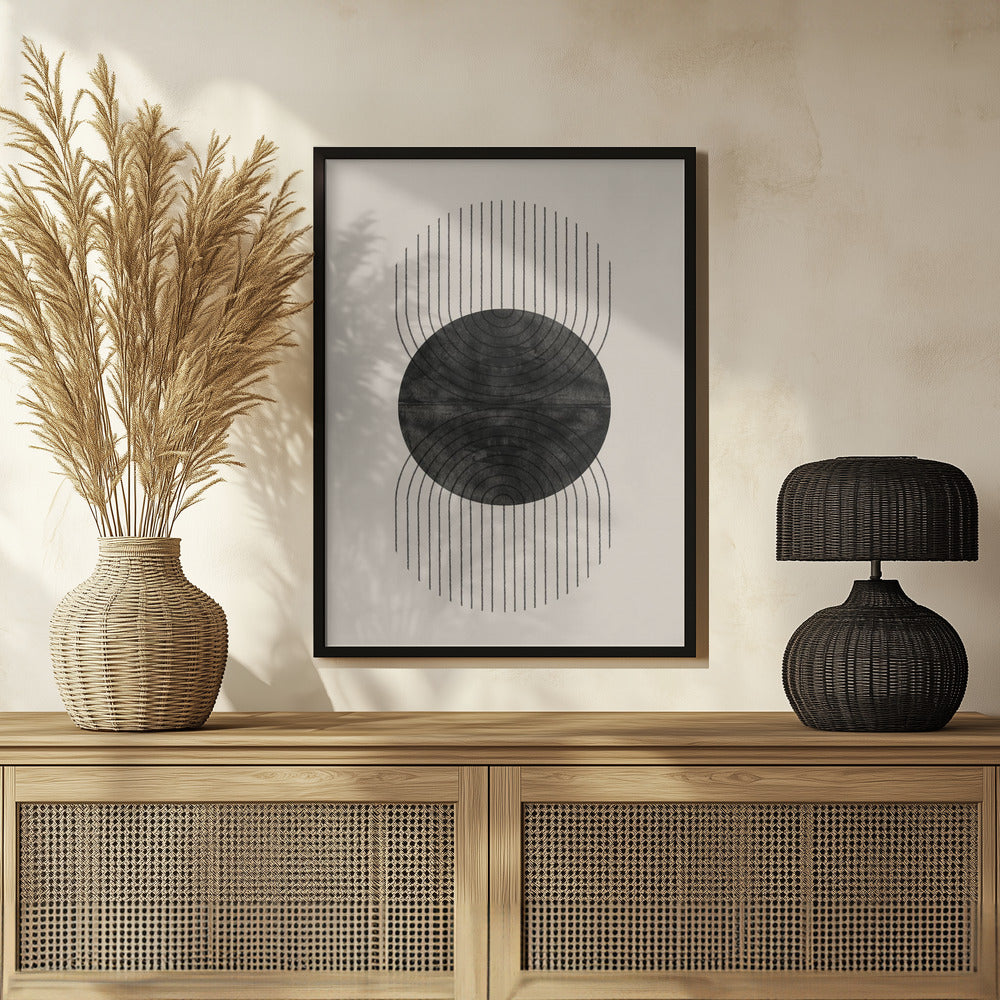 Perfect Point Black Poster och Canvastavla