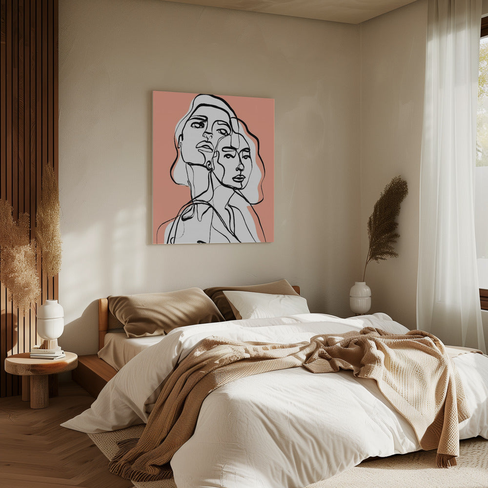 Imaginations (Peach) Poster och Canvastavla