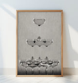 Champagne tower_9 Poster och Canvastavla