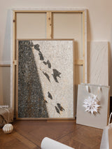 Botanical shadow on the wall Poster och Canvastavla