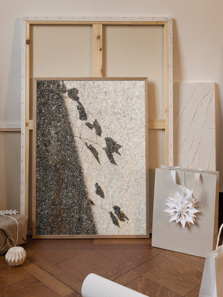 Botanical shadow on the wall Poster och Canvastavla