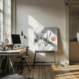 frozen garden flowers Poster och Canvastavla