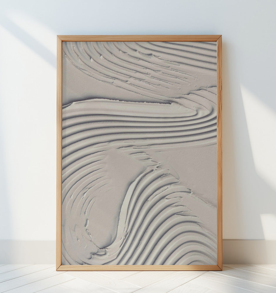 Mud Texture 14 Beige Poster och Canvastavla