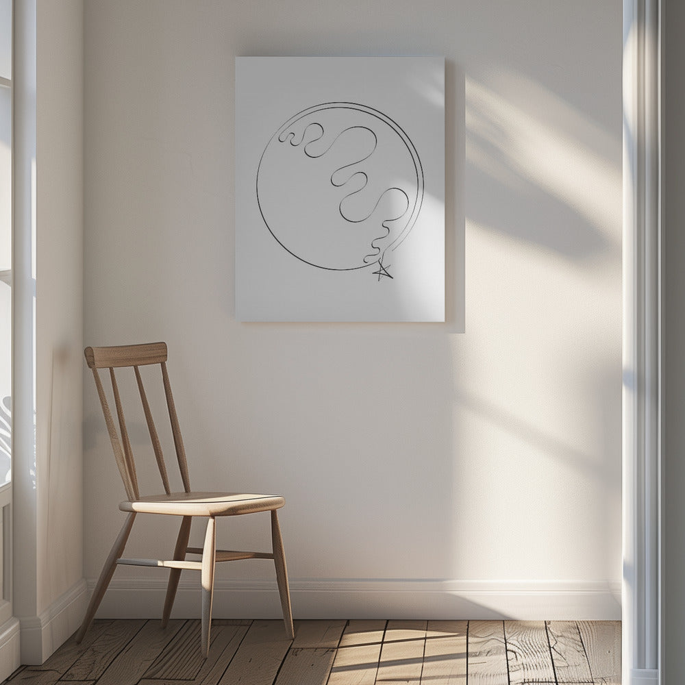 Earth Caligraphy Poster och Canvastavla