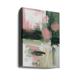 Pink On Green 3 Poster och Canvastavla