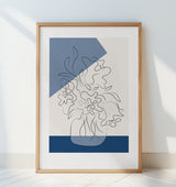 Tres Chic Bleu Poster och Canvastavla