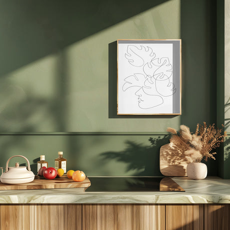 Monstera Crown Poster och Canvastavla