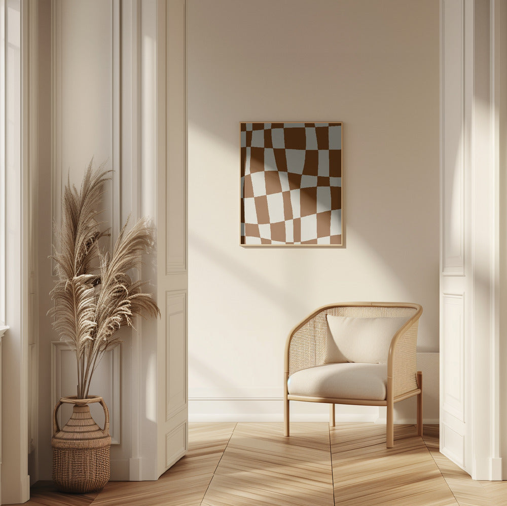 Minimal Checkerboard Poster och Canvastavla