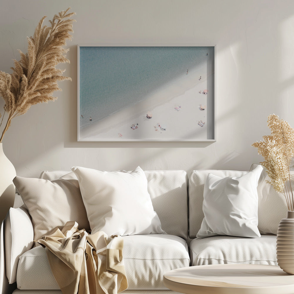 Aerial beach view Poster och Canvastavla