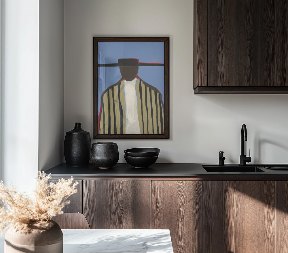 Bold Hat and Stripes New Mexico Style Poster och Canvastavla