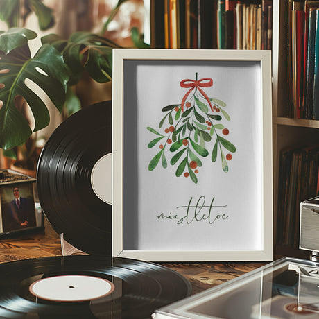 Christmas Mistletoe Poster och Canvastavla