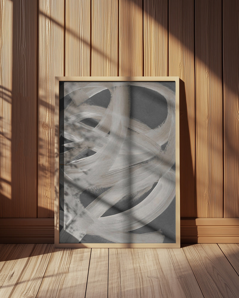Abstract Brush Strokes 129X Poster och Canvastavla