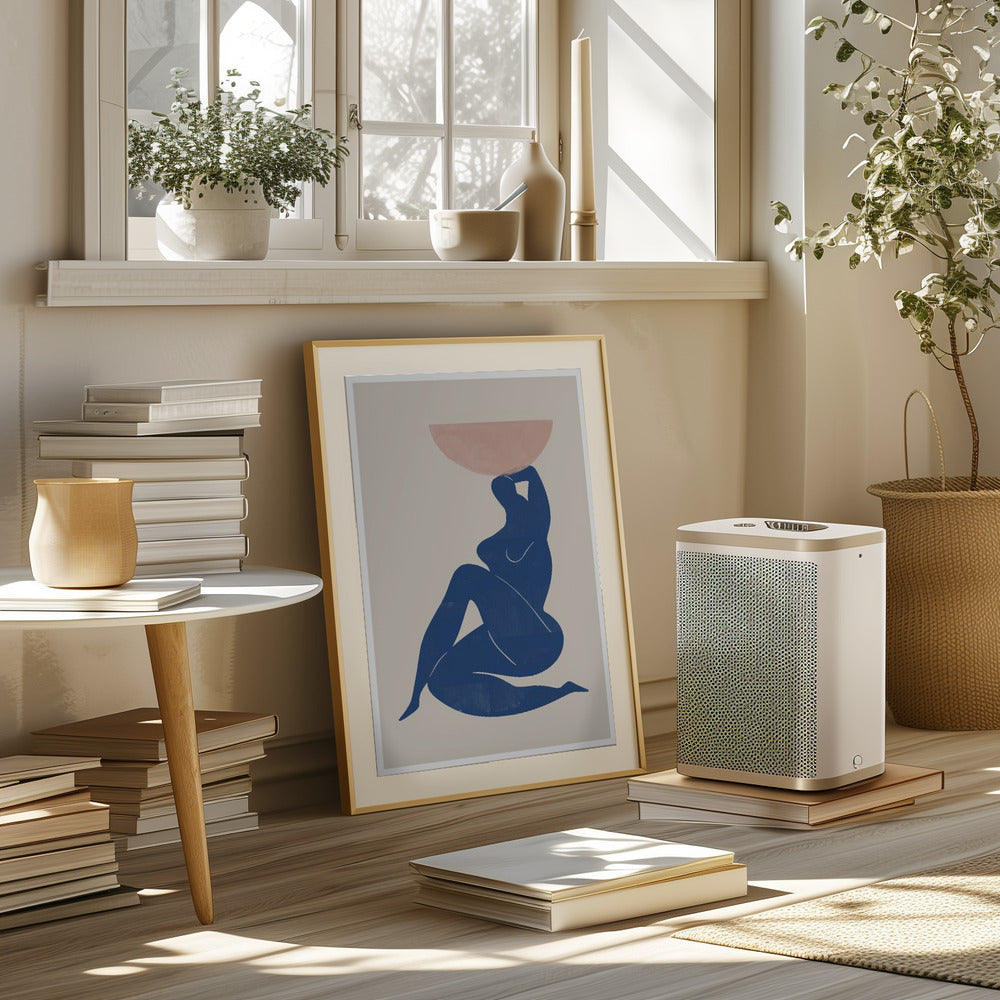 Vase and Woman Poster och Canvastavla