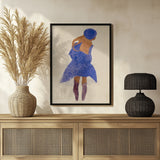 Standing Girl, Back View 1908 Poster och Canvastavla