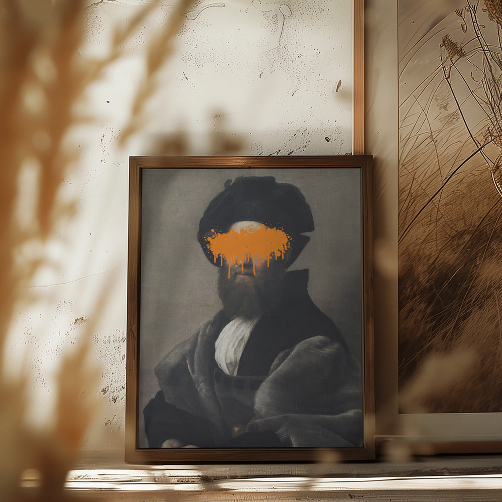 Orange Vandal Splash Poster och Canvastavla