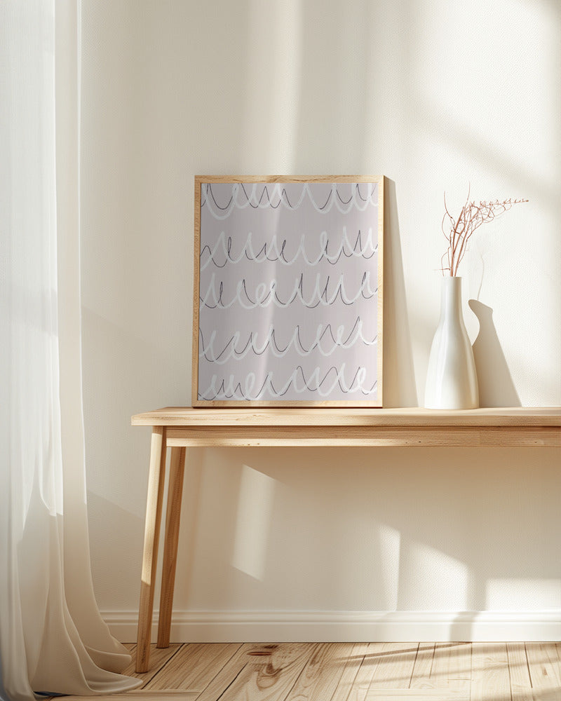 Irregular Scribbles Poster och Canvastavla