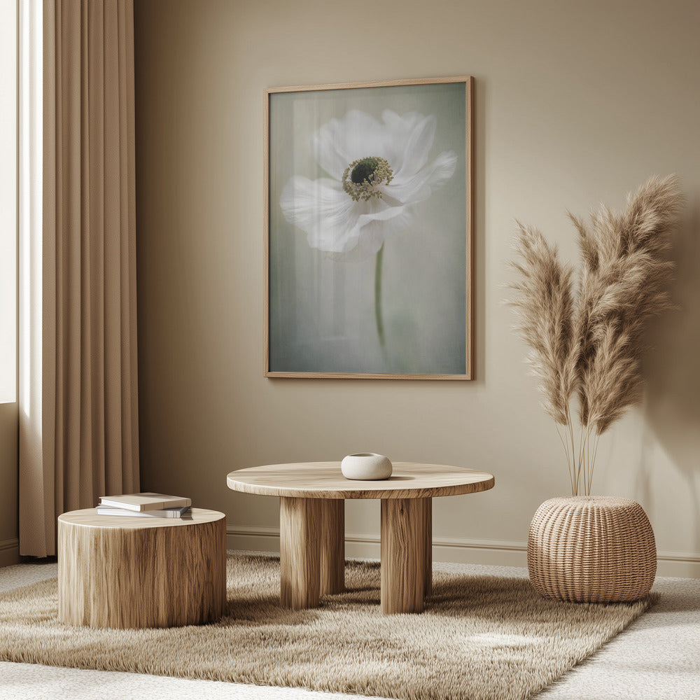 Single White Poster och Canvastavla