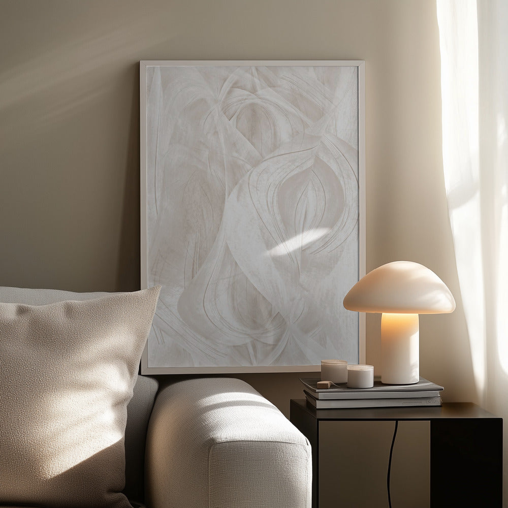 Soft Swirls Poster och Canvastavla
