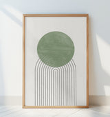 Green Moon No1. Poster och Canvastavla