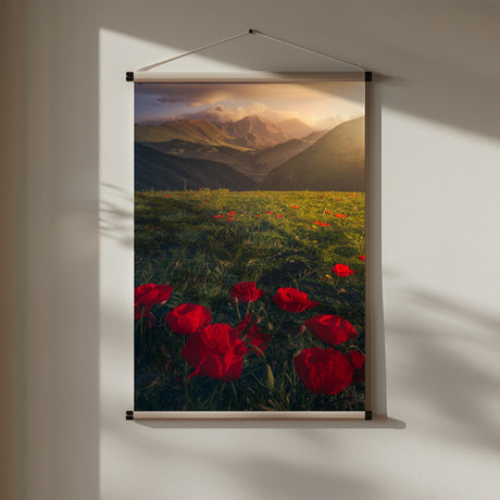 Flowers on Fire Poster och Canvastavla