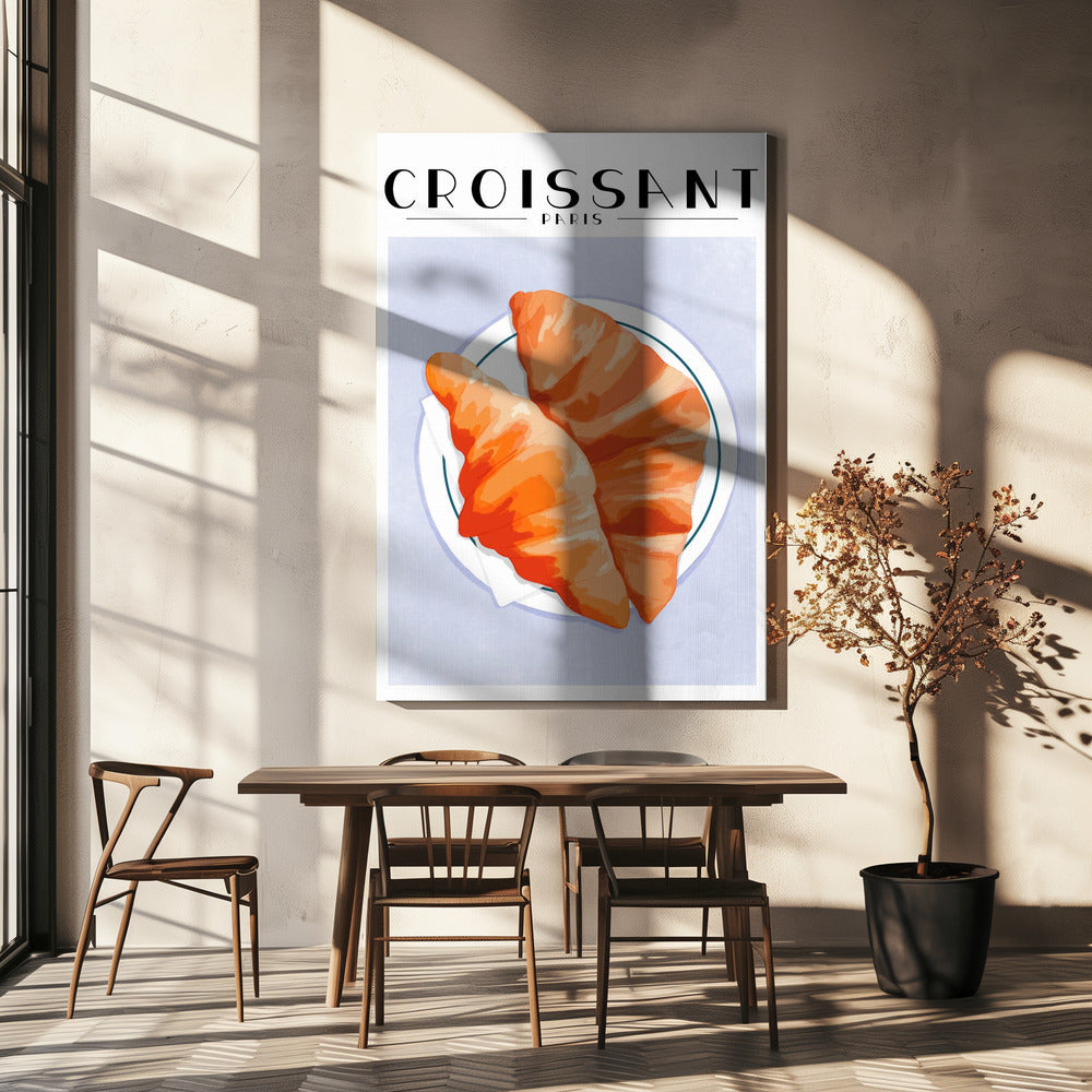 Croissant - Paris Poster och Canvastavla