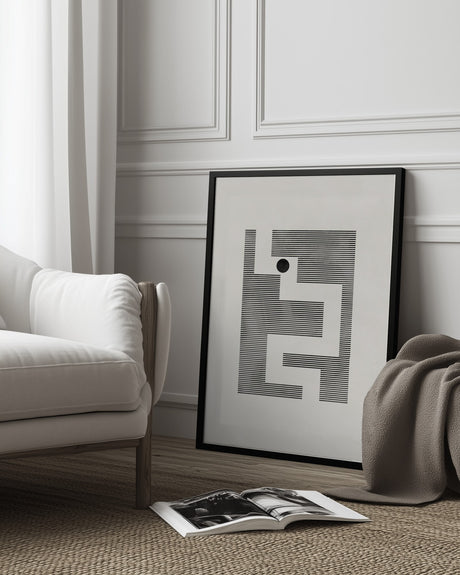 Minimalist maze Poster och Canvastavla