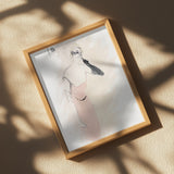 Yvette Guilbert In columbine a Pierrot (1894) Poster och Canvastavla