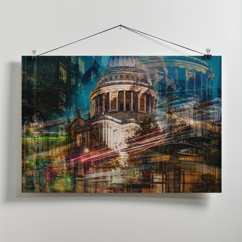 Night at St. Pauls Poster och Canvastavla