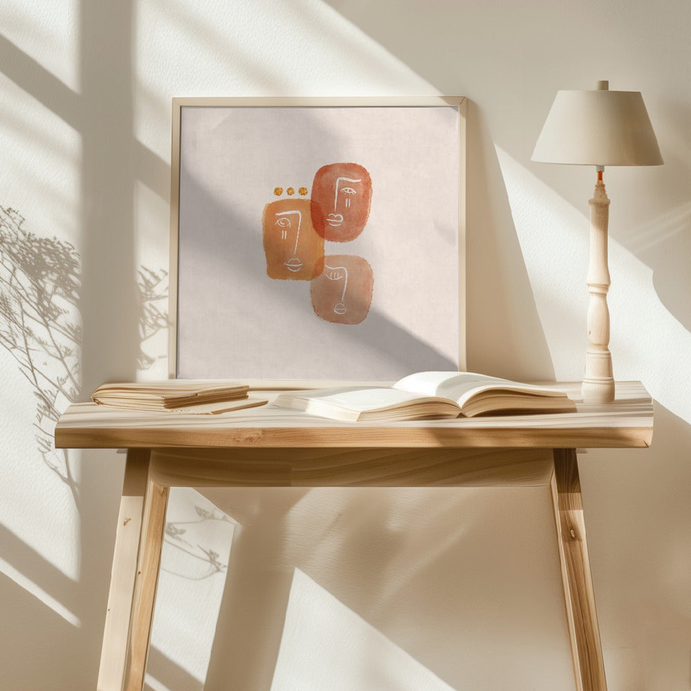 3heads Poster och Canvastavla